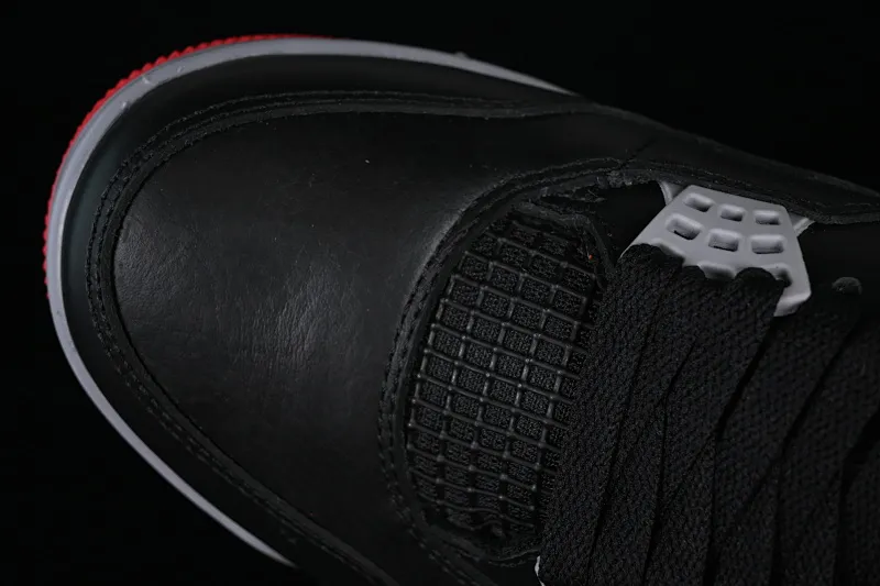 All categories Air Jordan Jordan series basketball shoes Air Jordan 4 P version Air Jordan 4 Retro "Bred Reimagined" AJ4 Joe 4 black red FV5029-006